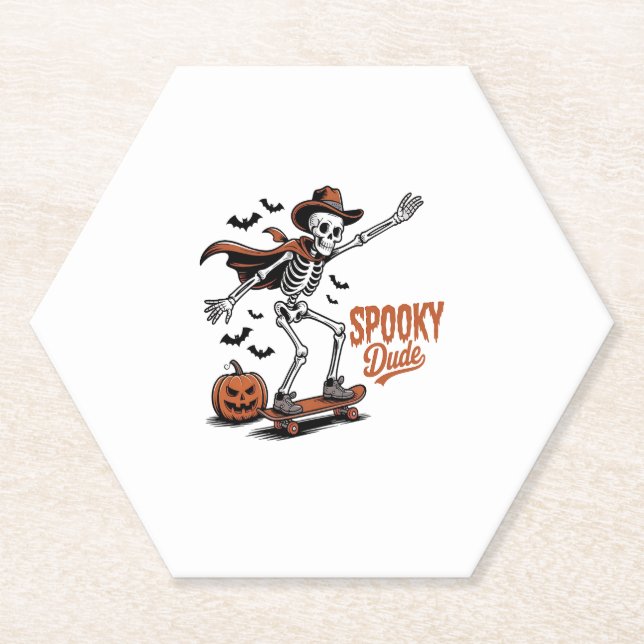 Spooky Typ Spooky Jahreszeit Untersetzer (Vorderseite)