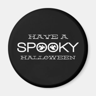 Spooky Typografie Halloween Magnet