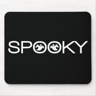 Spooky Typografie Halloween Mousepad