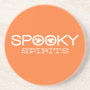 Spooky Typografie Halloween-Untersetzer Untersetzer