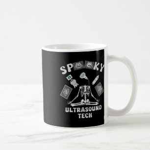 Spooky Ultrasound Tech Skeleton Halloween Kostüm Kaffeetasse