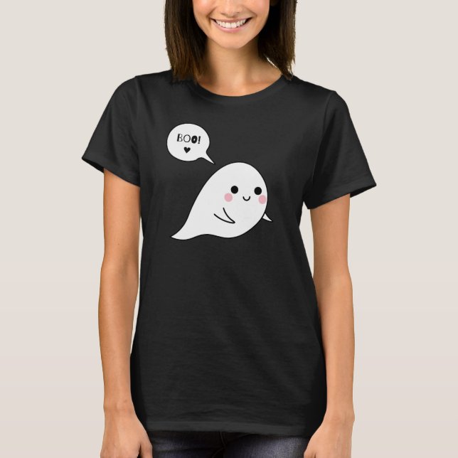 Spooky und Niedlich Ghost T-Shirt (Vorderseite)