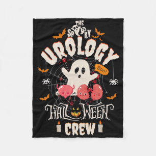Spooky Urologie Halloween Crew Niedlich Ghost Nurs Fleecedecke