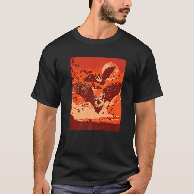 Spooky Vampire Bats T-Shirt (Vorderseite)