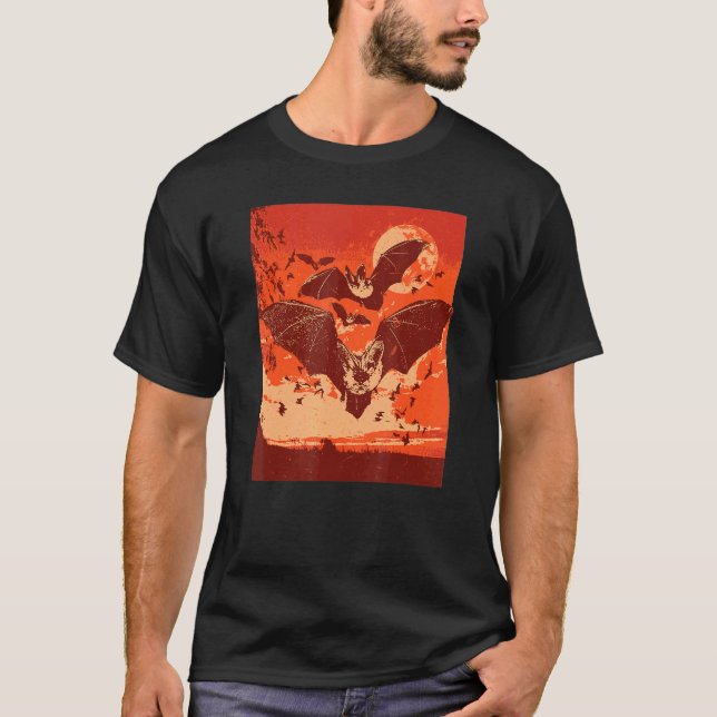 Spooky Vampire Bats T-Shirt (Vorderseite)