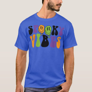 Spooky Vibes Drilling Smile Face Funny Halloween N T-Shirt