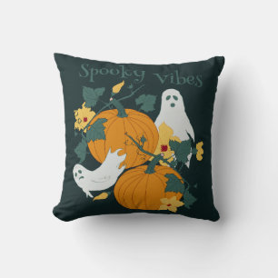 Spooky Vibes - Geister und Pumpkins Kissen