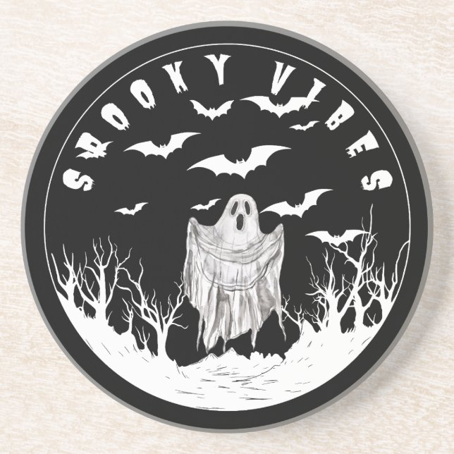 Spooky Vibes Getränkeuntersetzer (Vorne)