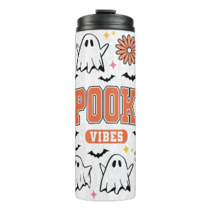 Spooky Vibes Ghost Halloween Thermosbecher