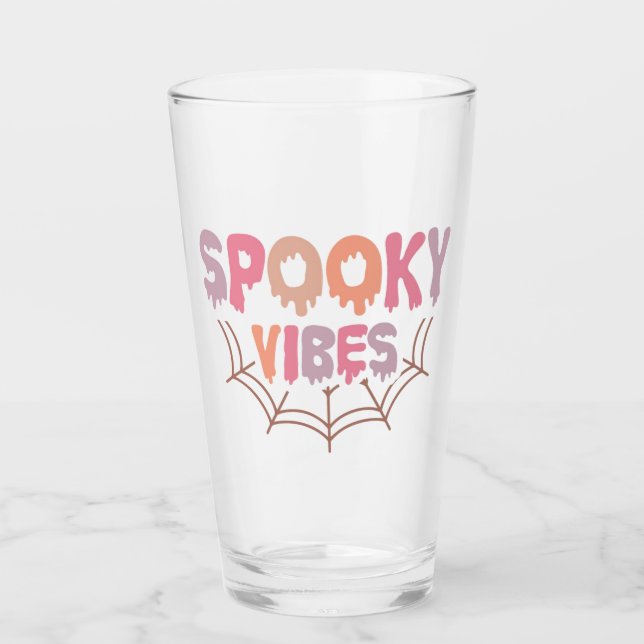 Spooky Vibes Glas (Vorderseite)