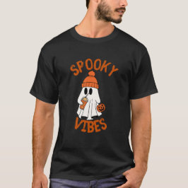  spooky vibes Halloween cute ghost T-Shirt