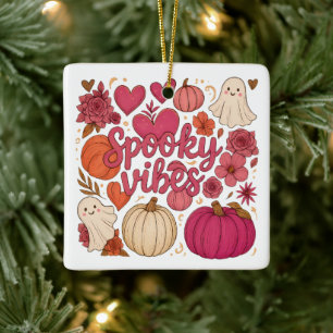 Spooky Vibes — Halloween Keramikornament