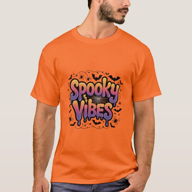 Spooky Vibes Halloween Men-T - Shirt (Vorderseite)