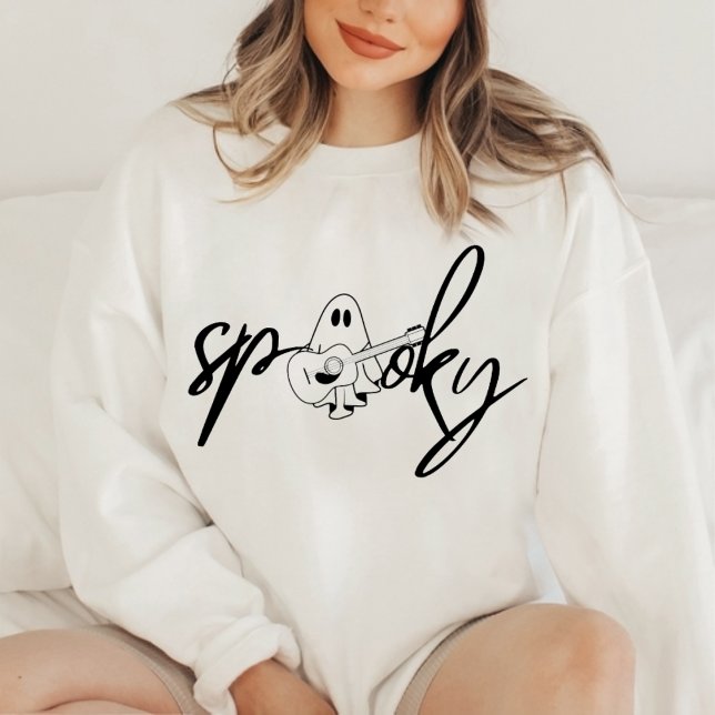 Spooky Vibes Halloween sweatshirt, ghost Sweatshirt (SPOOKY)