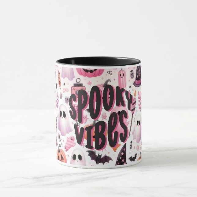Spooky Vibes Halloween-Tasse Tasse (Zentrum)