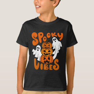 Spooky Vibes Happy Halloween Pumpkin Boo Kostüme T-Shirt