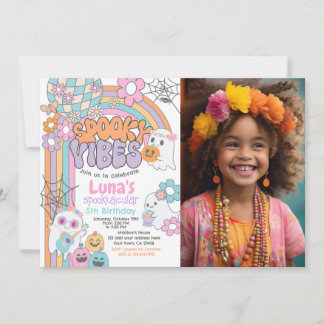 Spooky Vibes Hippie Halloween ANY AGE Einladung