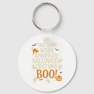 Spooky Vibes Retro Ghost Coquette Bow Halloween Wo Schlüsselanhänger