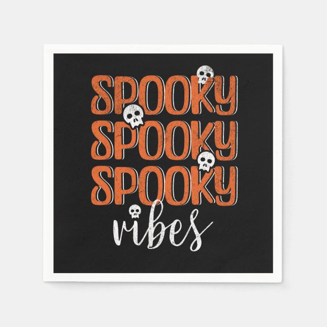Spooky vibes serviette (Vorderseite)
