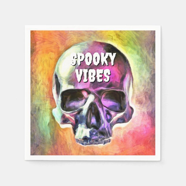 Spooky Vibes. Serviette (Vorderseite)