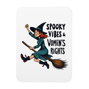 Spooky Vibes Women's Right Halloween Hexe Magnet
