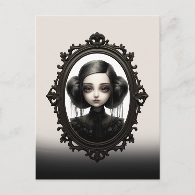 Spooky Viktorianisch Gothic Postkarte (Vorderseite)