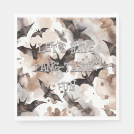 Spooky Wasserfarben Fledermäuse Halloween Fang-Tas Serviette