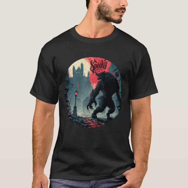 Spooky Werewolf T-Shirt (Vorderseite)
