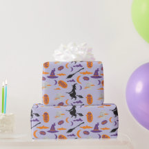 Spooky Witch, Moon und Broom Halloween Geschenkwra