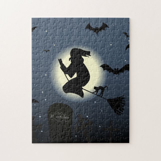 Spooky Witz und Fledermäuse (Vertikal)
