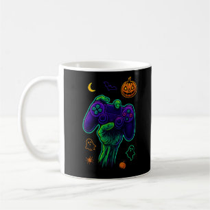 Spooky Zombie Gamer Halloween-Keuchkissen Kaffeetasse