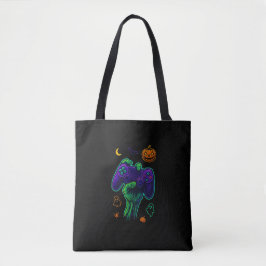 Spooky Zombie Gamer Halloween-Keuchkissen Tasche