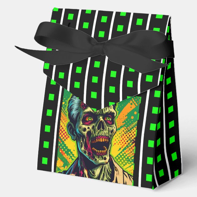 Spooky Zombie Halloween-Party Geschenkschachtel (Vorderseite)