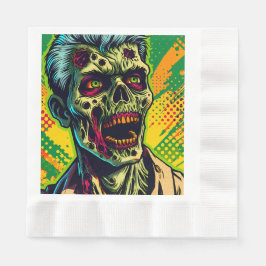 Spooky Zombie Halloween-Party Serviette