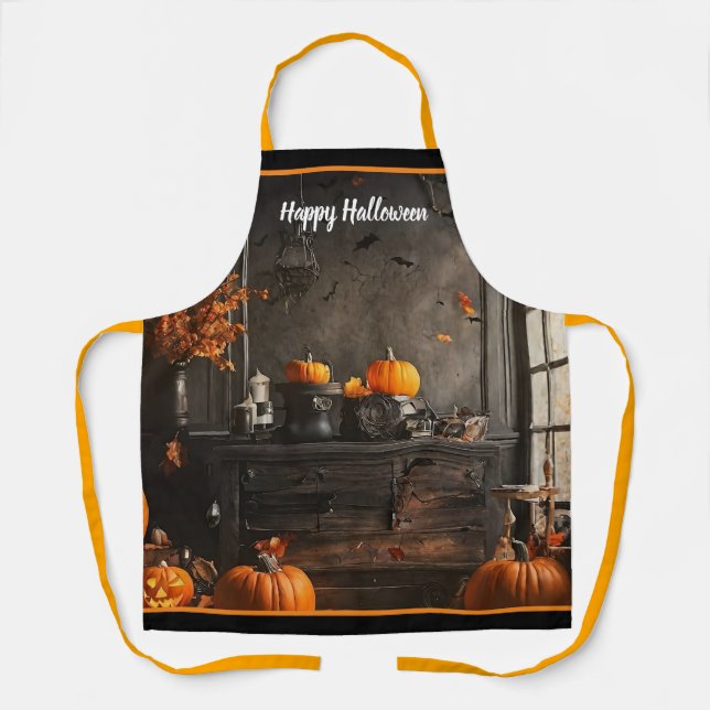 Spooky Zuhause Halloween Collection Schürze (Vorderseite)