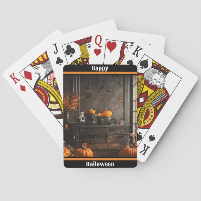 Spooky Zuhause Halloween Collection Spielkarten (Rückseite)