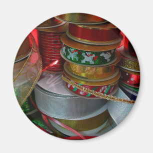 Spools von Weihnachten Weihnachtsfeiertag Rot und Magnet