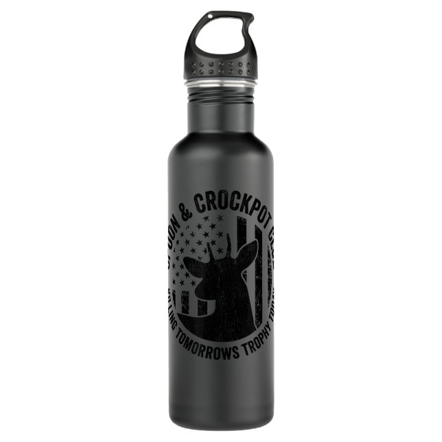 Spoon and Crockpot Club Funny Dealer Jäger Edelstahlflasche (Vorderseite)