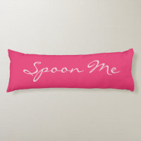 "Spoon Me" nom personnalisé et coussin de corps co