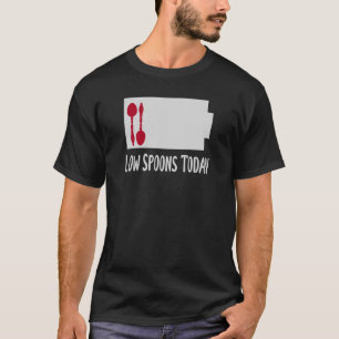 Spoonie-Akkuzähler - Low Spoons-Shirt T-Shirt