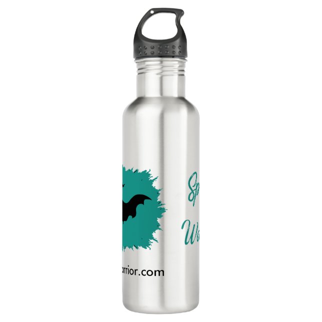 Spoonie Kriegers-Edelstahl-Wasser-Flasche Trinkflasche (Vorderseite)