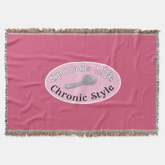 Spoonie-Stil - Rosa Decke (Vorderseite)