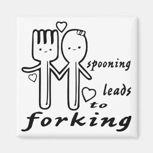 Spooning führt zu gabelndes #USAPatriotGraphics  Magnet