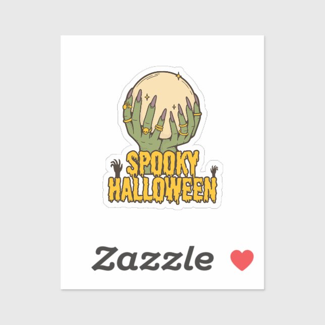 Sporenhalloween Aufkleber (Blatt)