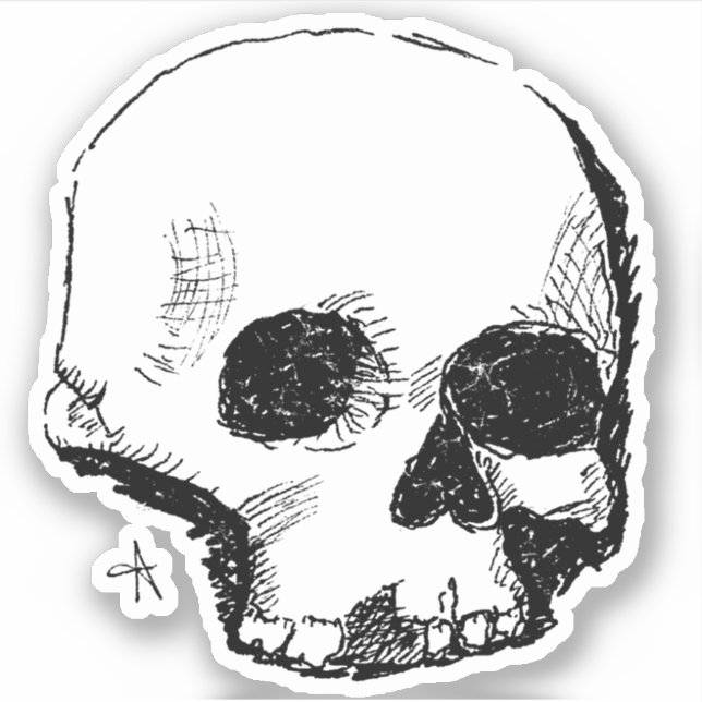 Sporenschädel Aufkleber (Vorderseite)