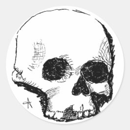 Sporenschädel Runder Aufkleber