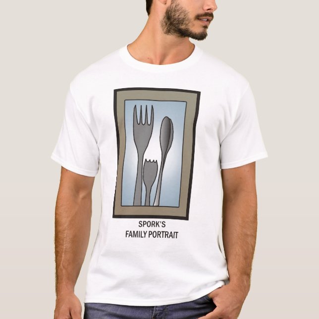Sporks Familien-Porträt T-Shirt (Vorderseite)