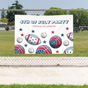 Sport 4. Juli Party Banner