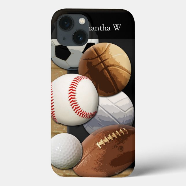 Sport All-Star-, Basketball/Fußball/Fußball Case-Mate iPhone Hülle (Rückseite)