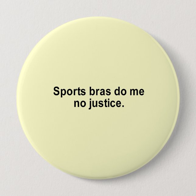 Sport Arm do me no Justice T-Shirt Button (Vorderseite)